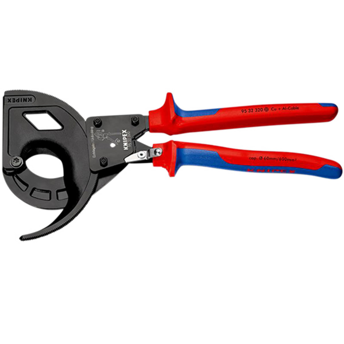 Knipex 320mm Ratchet Action Cable Cutter: Model No. 95 32 320