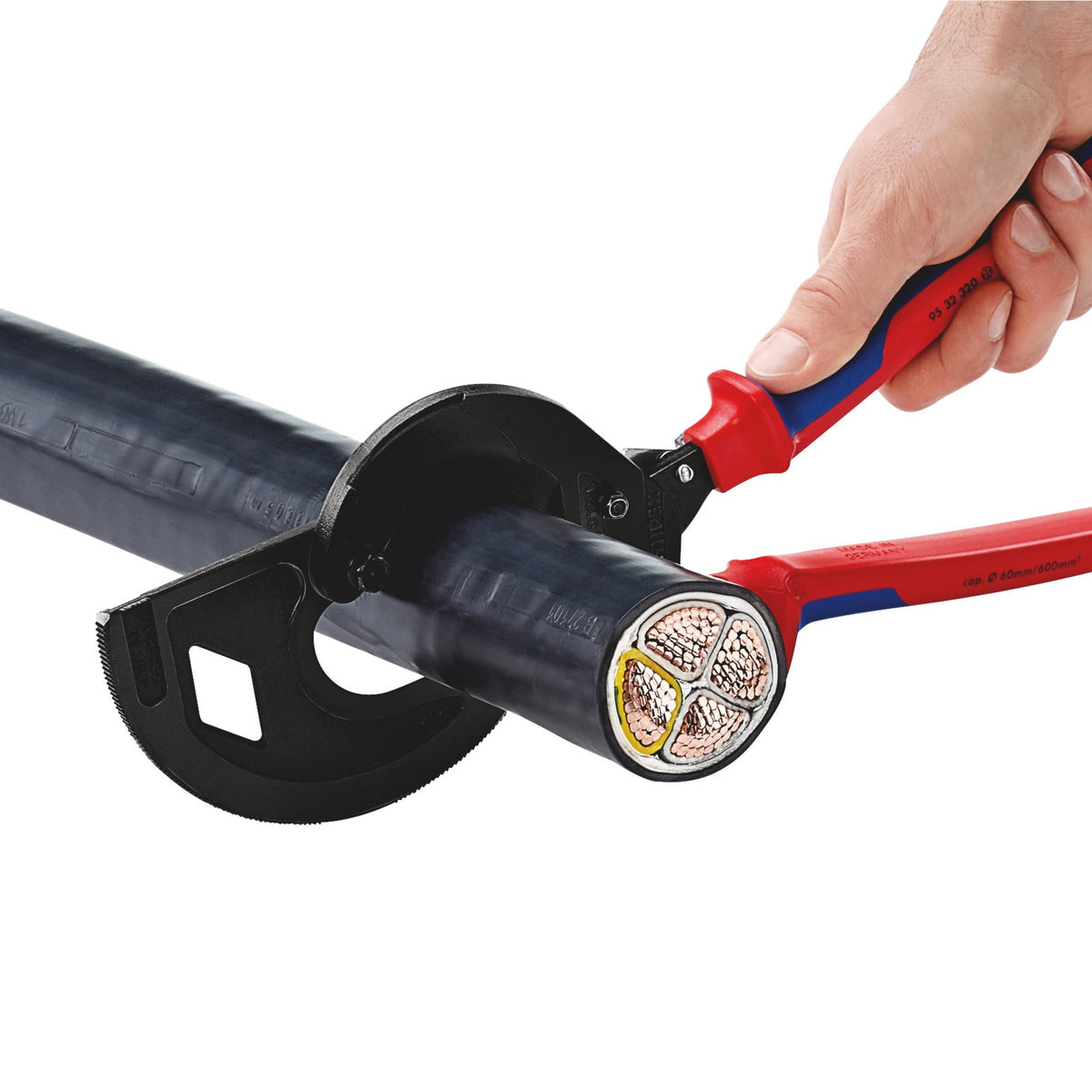 Knipex 320mm Ratchet Action Cable Cutter: Model No. 95 32 320