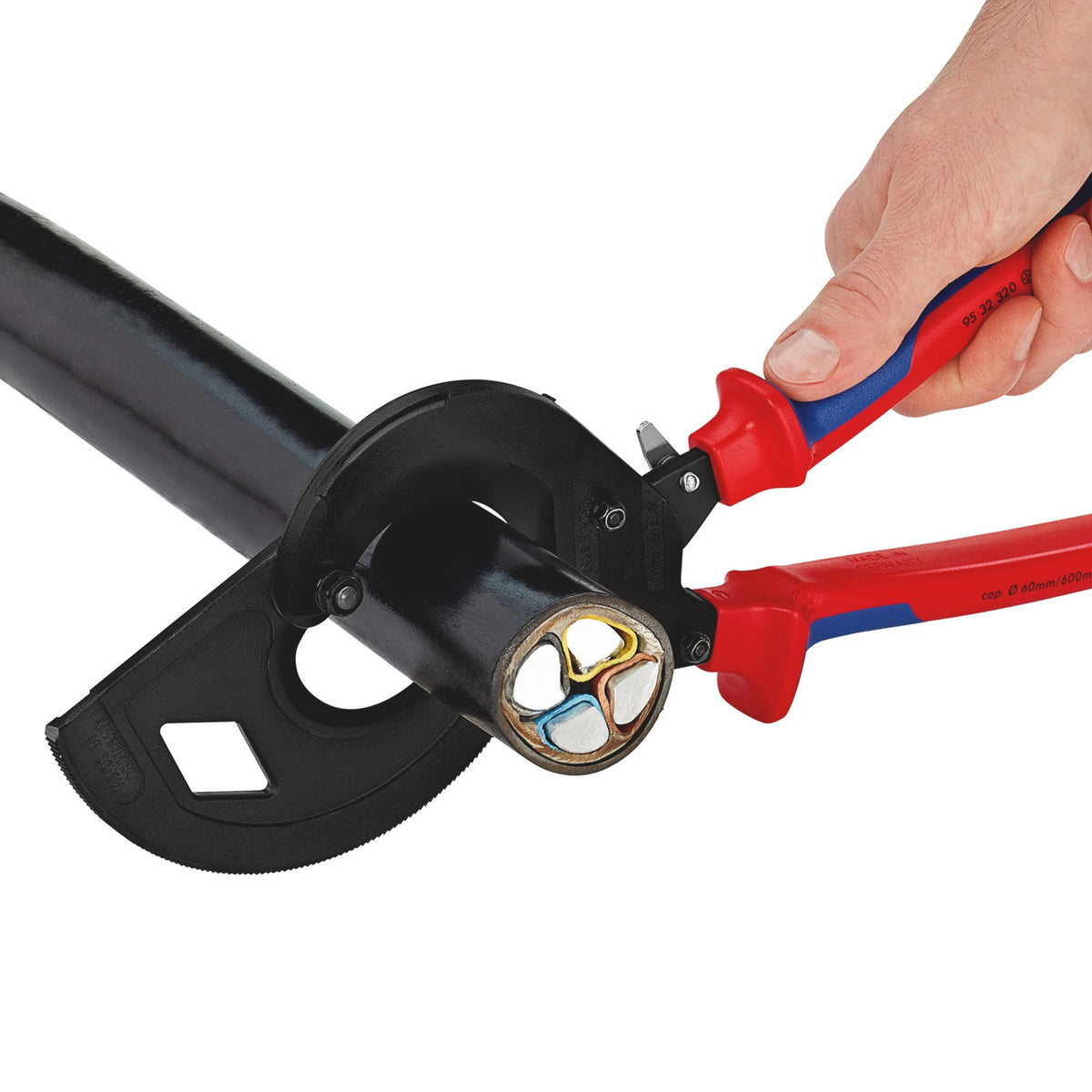 Knipex 320mm Ratchet Action Cable Cutter: Model No. 95 32 320