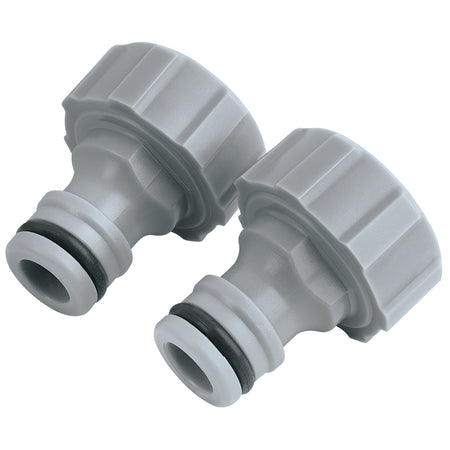 DRAPER 3/4" BSP Outdoor Tap Connectors (twin pack): Model No. GWPPTC2