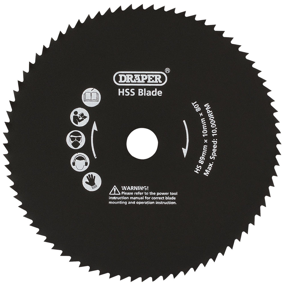 89mm Metal Cut Blade for Storm Force Mini Plunge Saw: Model No. YMPS600SF