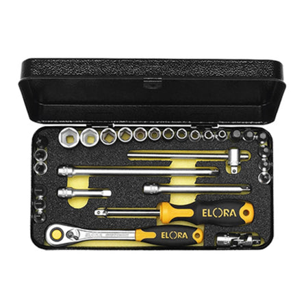 31 Piece 1/4in. Square Drive Metric Socket Set: Model No.1440MU