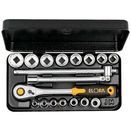 18 Piece 3/8in. Square Drive Metric Socket Set: Model No.870 JMU