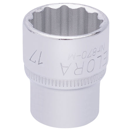 17mm 3/8in. Square Drive Bi-Hexagon Socket: Model No.870-M