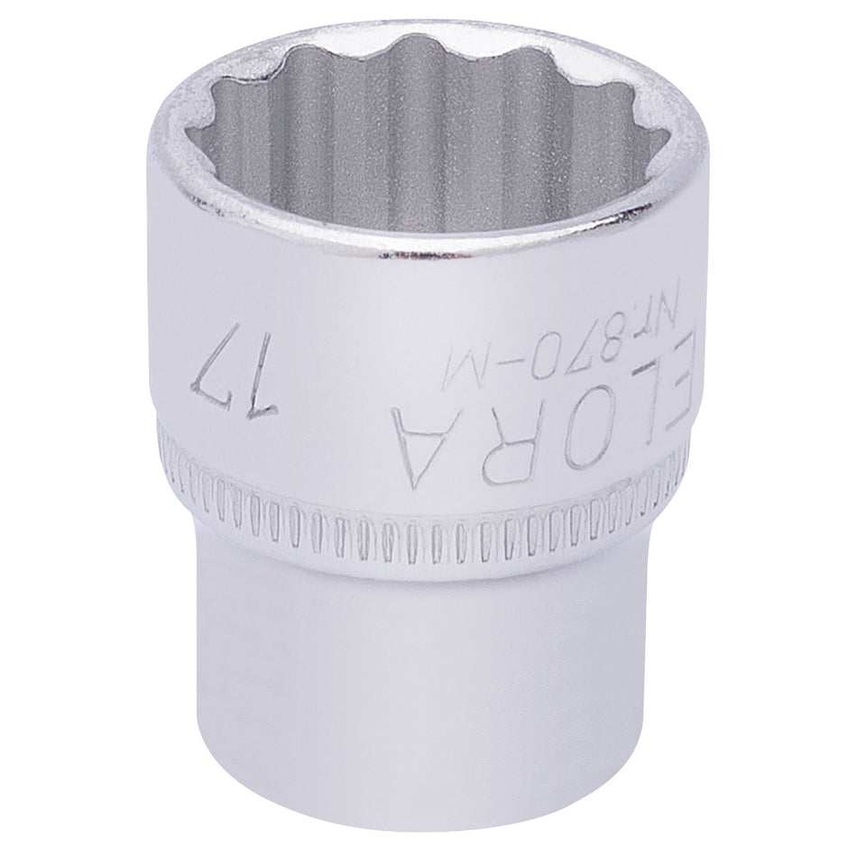 17mm 3/8in. Square Drive Bi-Hexagon Socket: Model No.870-M