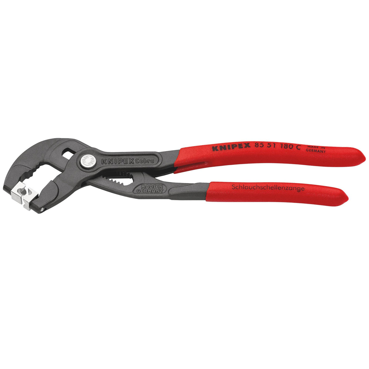 KNIPEX 85 51 180 C SB Hose Clamp Pliers, 180mm (self-service card/blister)