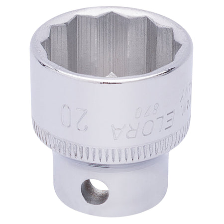 20mm 3/8in. Square Drive Bi-Hexagon Socket: Model No.870-M
