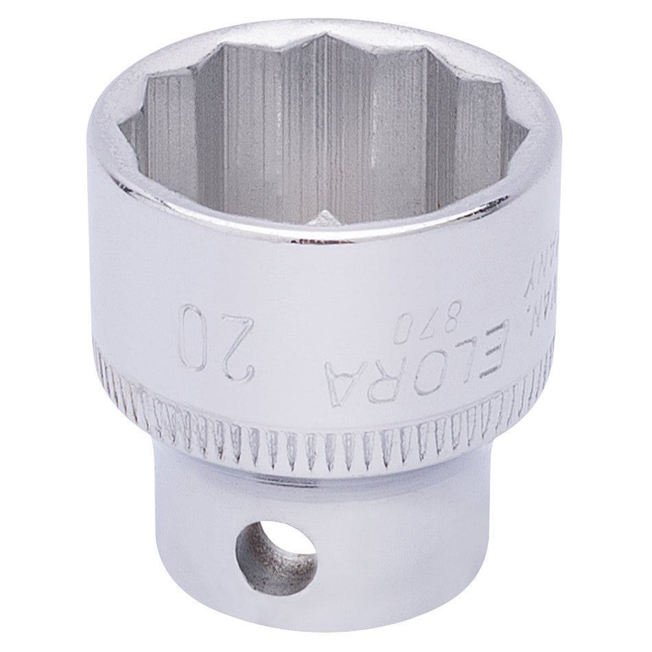 20mm 3/8in. Square Drive Bi-Hexagon Socket: Model No.870-M