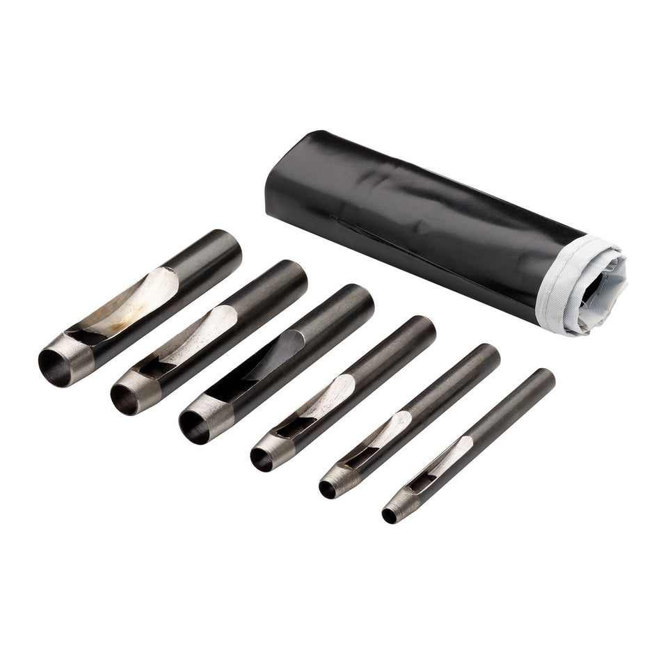 DRAPER 6 Piece Hollow Punch Set 5mm - 13mm Dia.: Model No.HP6