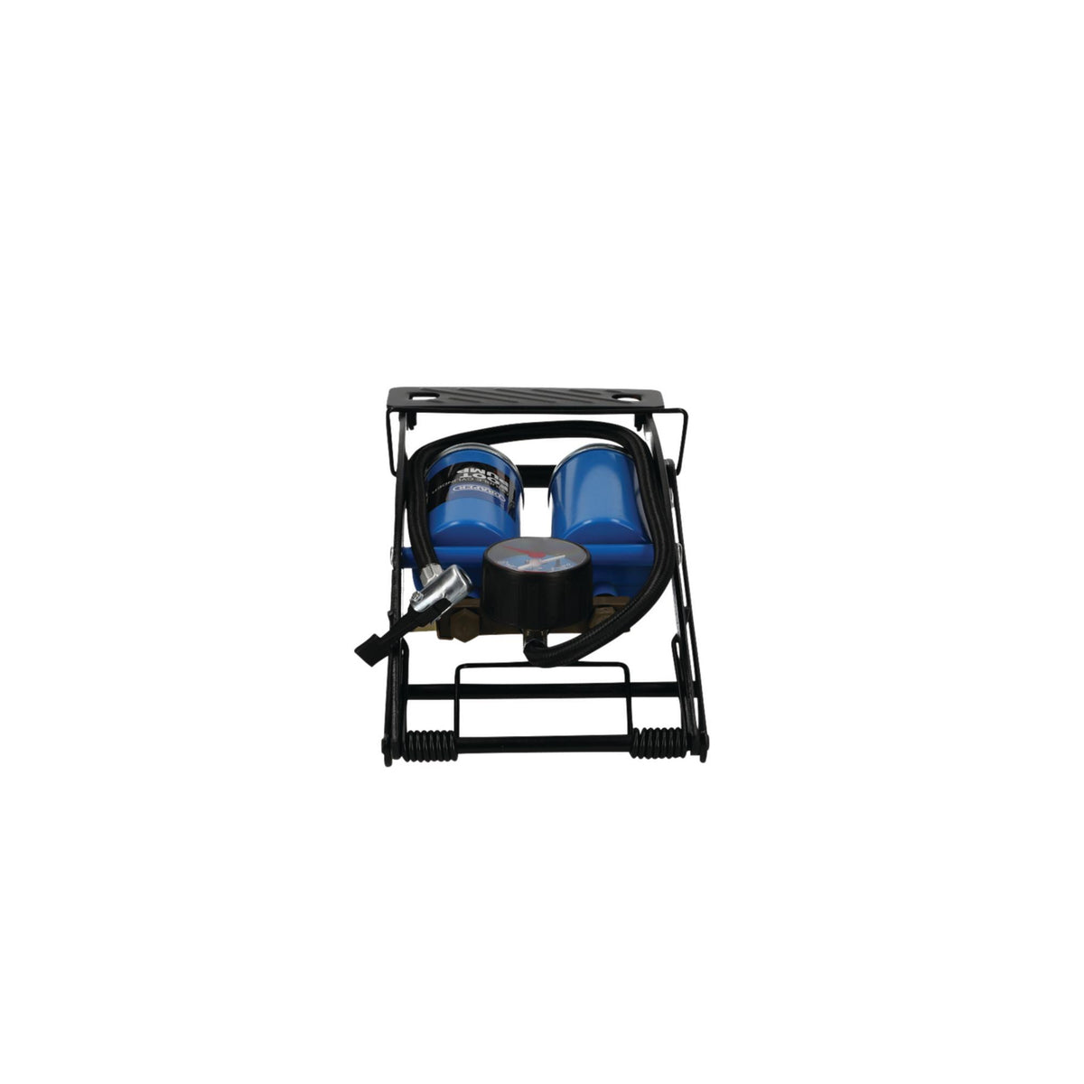 DRAPER Double Cylinder Foot Pump with Pressure Gauge: Model No.4435