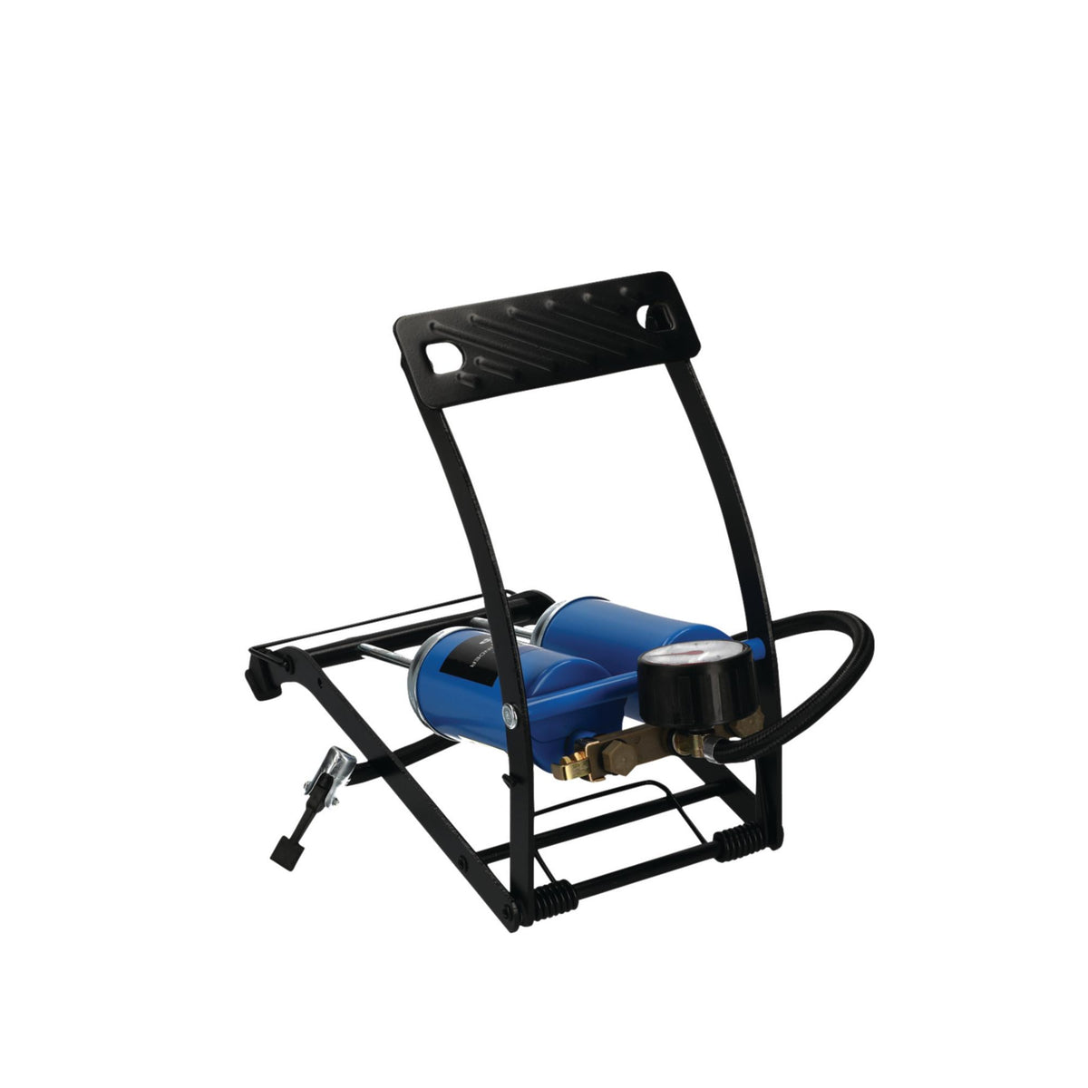 DRAPER Double Cylinder Foot Pump with Pressure Gauge: Model No.4435