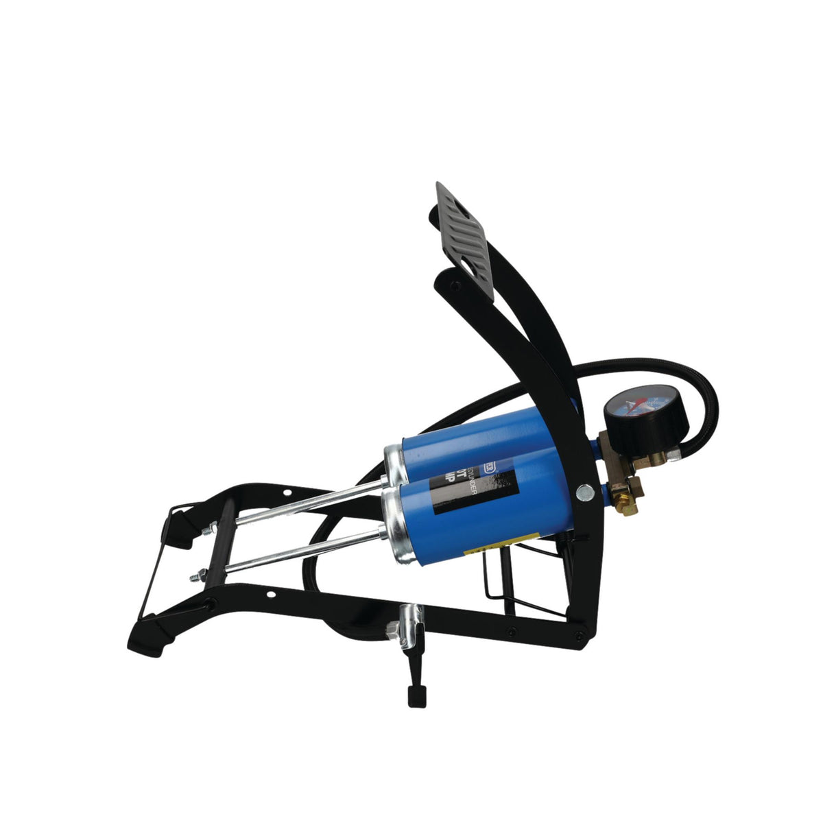 DRAPER Double Cylinder Foot Pump with Pressure Gauge: Model No.4435