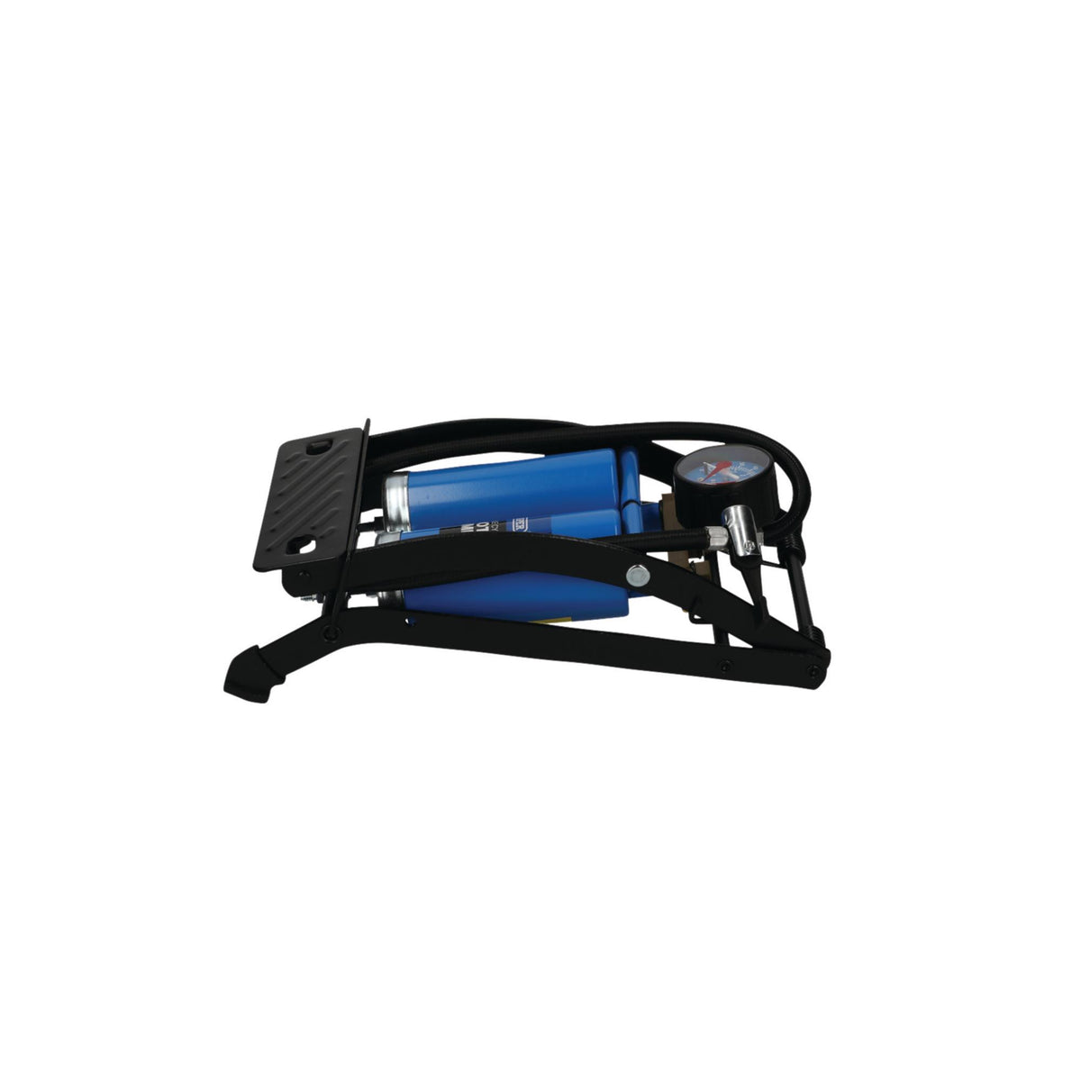 DRAPER Double Cylinder Foot Pump with Pressure Gauge: Model No.4435