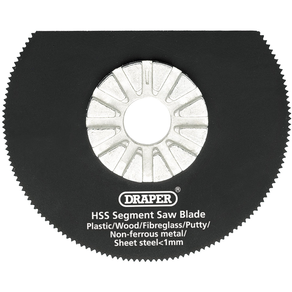 DRAPER HSS Segment Saw Blade 63mm Dia. x 18tpi: Model No.APT300A(U)