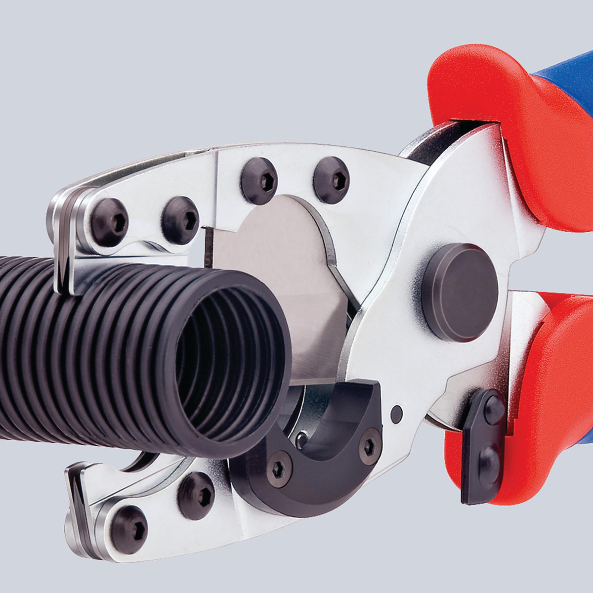 KNIPEX 90 25 20 SB Pipe Cutter for Composite Pipes and Protective Tubes, 210mm