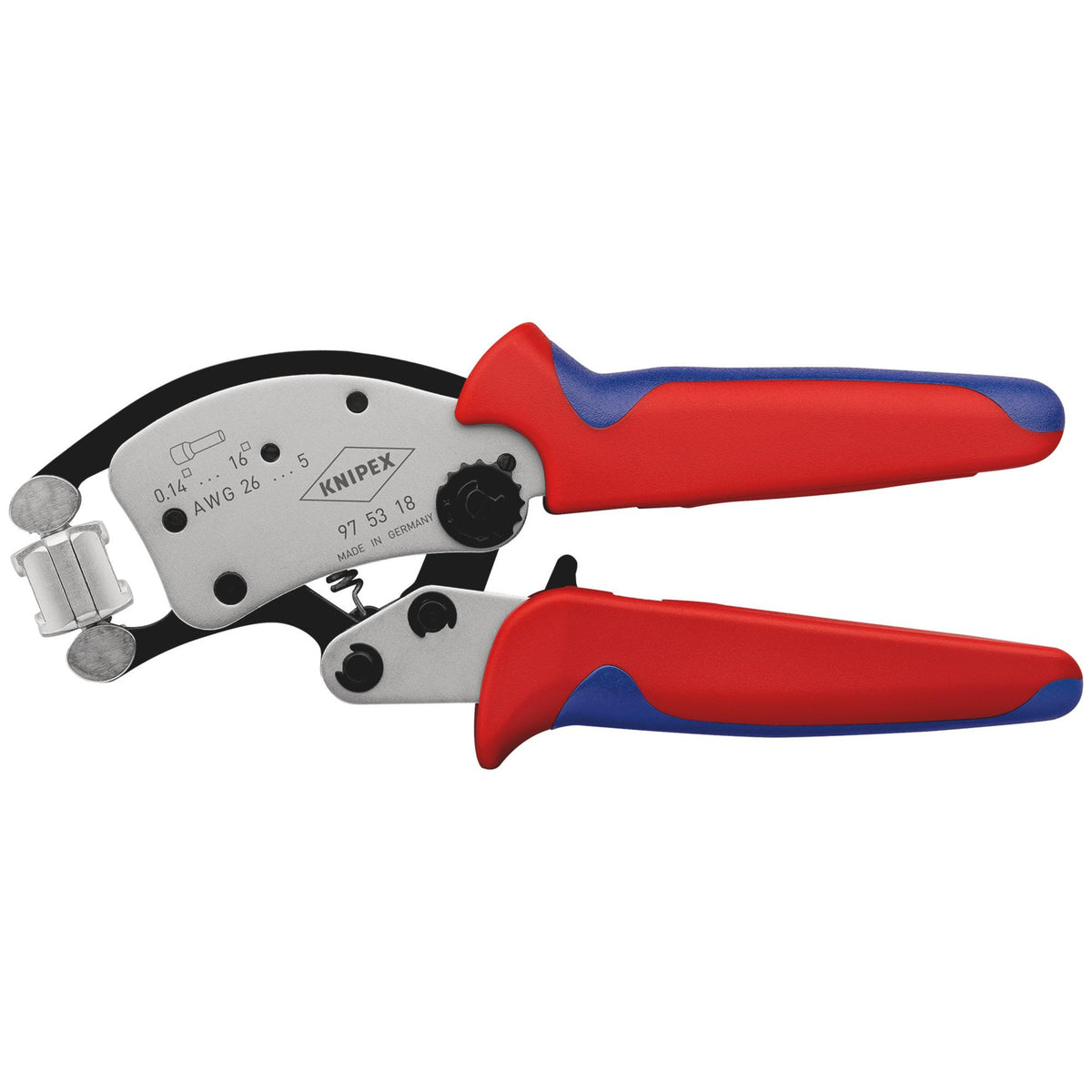 KNIPEX 97 53 18 SB Twistor16® Self-Adjusting Crimping Pliers, 200mm