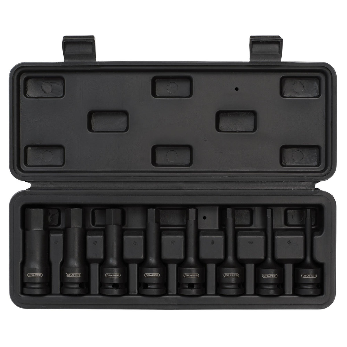 DRAPER Expert 8 Piece 1/2in. Sq. Dr. Impact Hexagonal Socket Bit Set: Model No.410/8/HEX/A