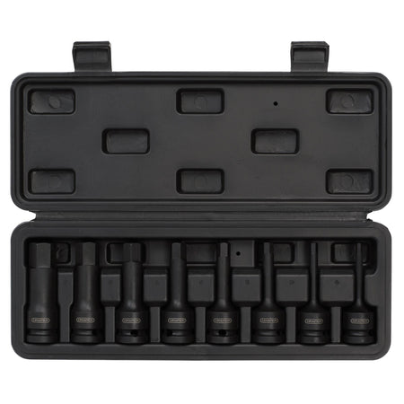 DRAPER Expert 8 Piece 1/2in. Sq. Dr. Impact Hexagonal Socket Bit Set: Model No.410/8/HEX/A