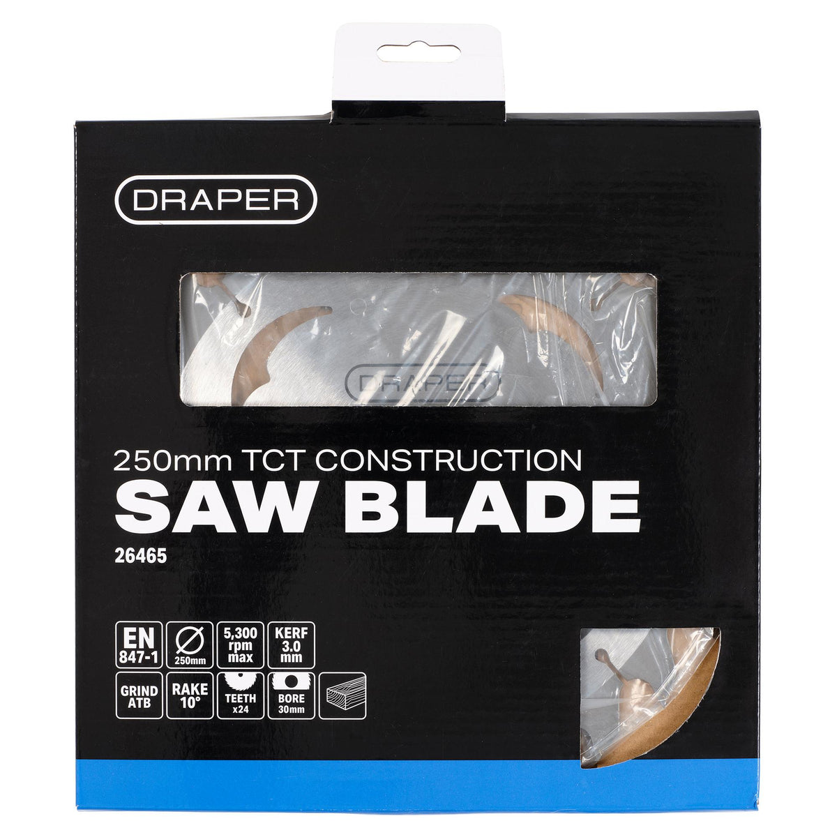 TCT Construction Circular Saw Blade, 250 x 30mm, 24T: Model No. SBC6