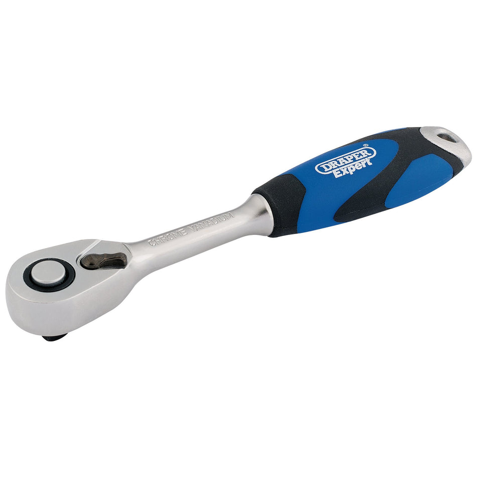 DRAPER 1/4" Sq. Dr. 72 Tooth Soft Grip Reversible Ratchets: Model No. B72C/SG