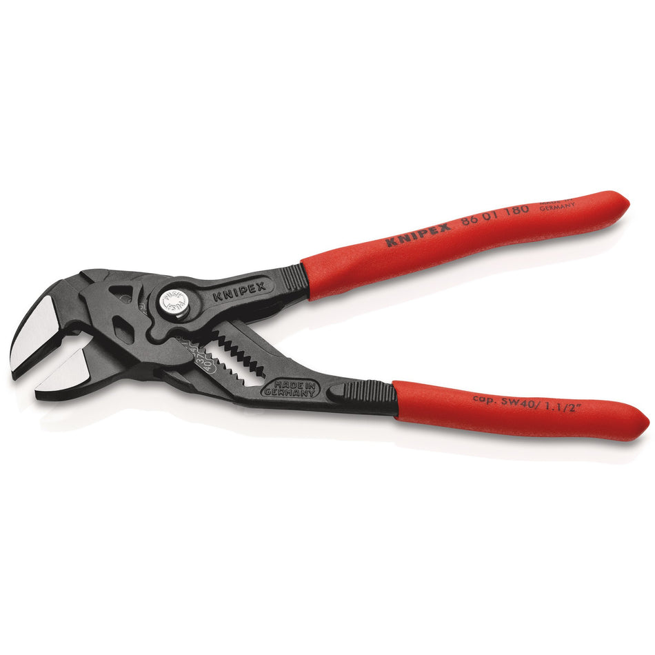 KNIPEX 86 01 180 SB Pliers Wrench, 180 mm: No.86 01 180 SB