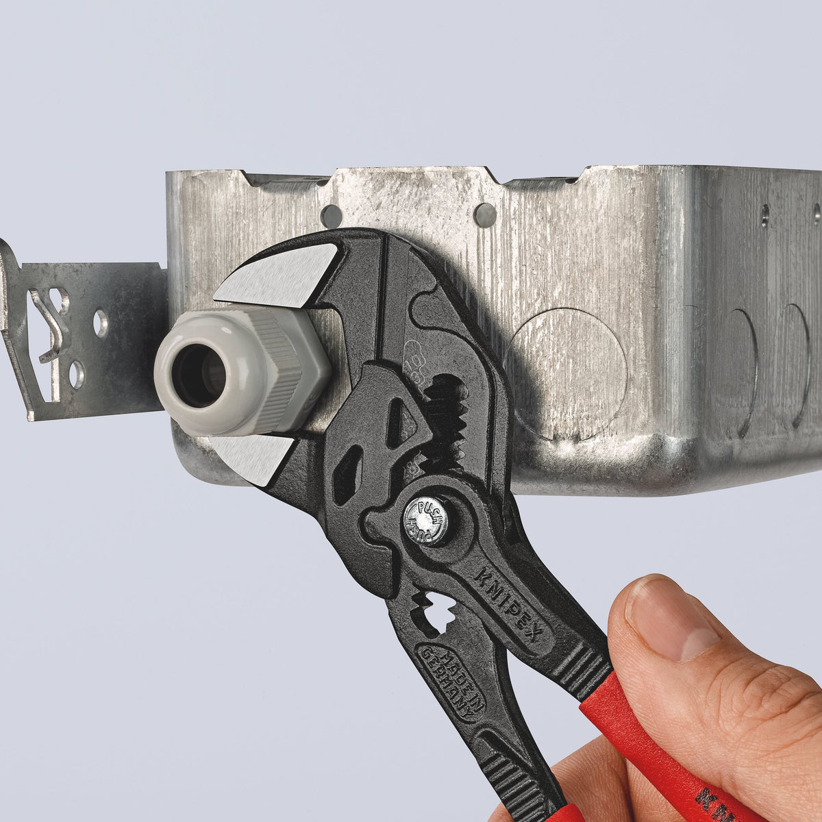 KNIPEX 86 01 180 SB Pliers Wrench, 180 mm: No.86 01 180 SB