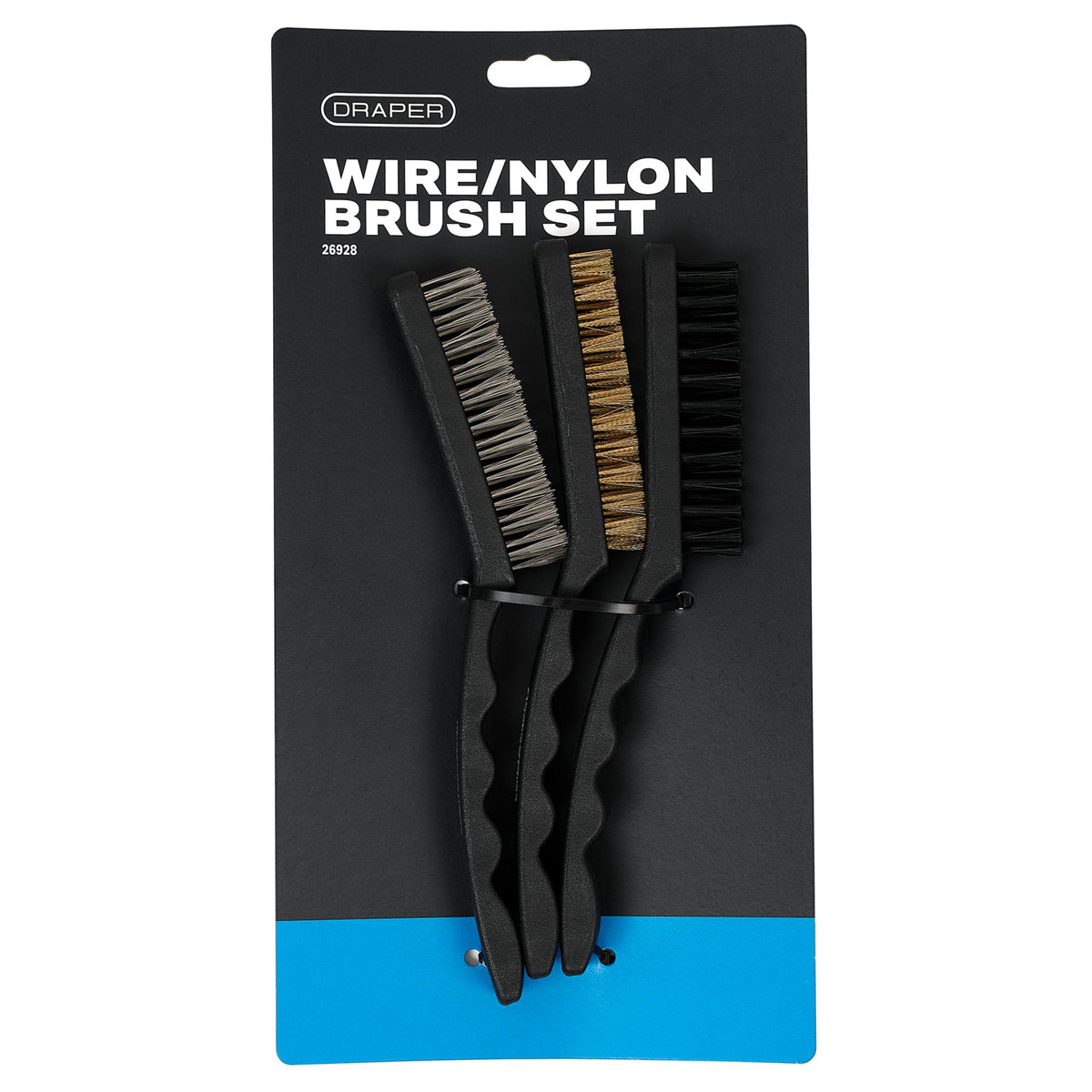 DRAPER 3 Piece 230mm Brush Set: Model No.4864