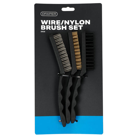DRAPER 3 Piece 230mm Brush Set: Model No.4864