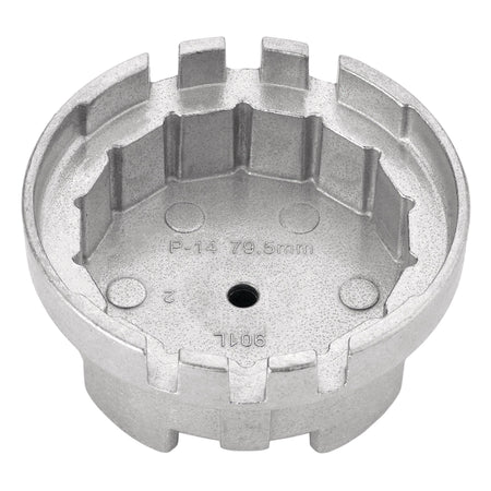 Oil Filter Wrench, 3/8" Sq. Dr., 79.5mm/14 Flutes