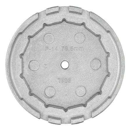 Oil Filter Wrench, 3/8" Sq. Dr., 79.5mm/14 Flutes