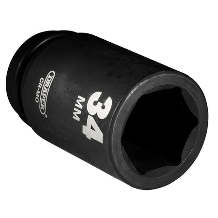 DRAPER Expert 34mm 3/4in. Square Drive Hi-Torq ; 6 Point Deep Impact Socket: Model No.419D-MM