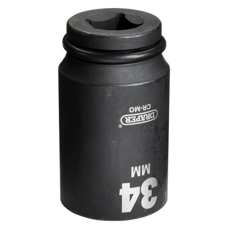 DRAPER Expert 34mm 3/4in. Square Drive Hi-Torq ; 6 Point Deep Impact Socket: Model No.419D-MM