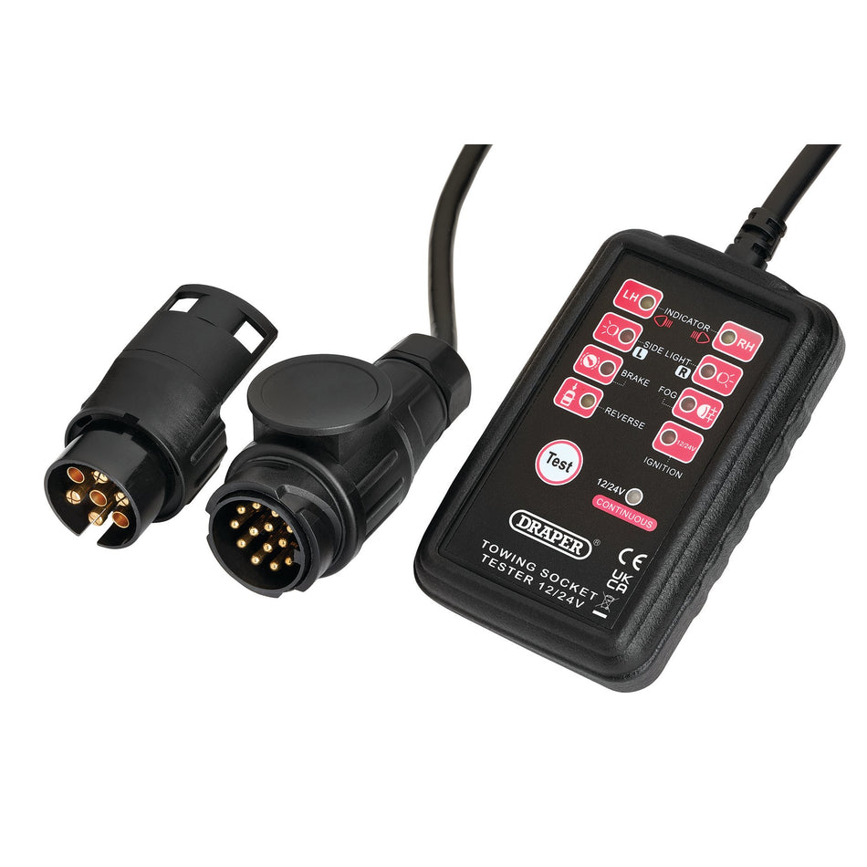 13 and 7-Pin Towbar Socket Tester : Model No. TST13H