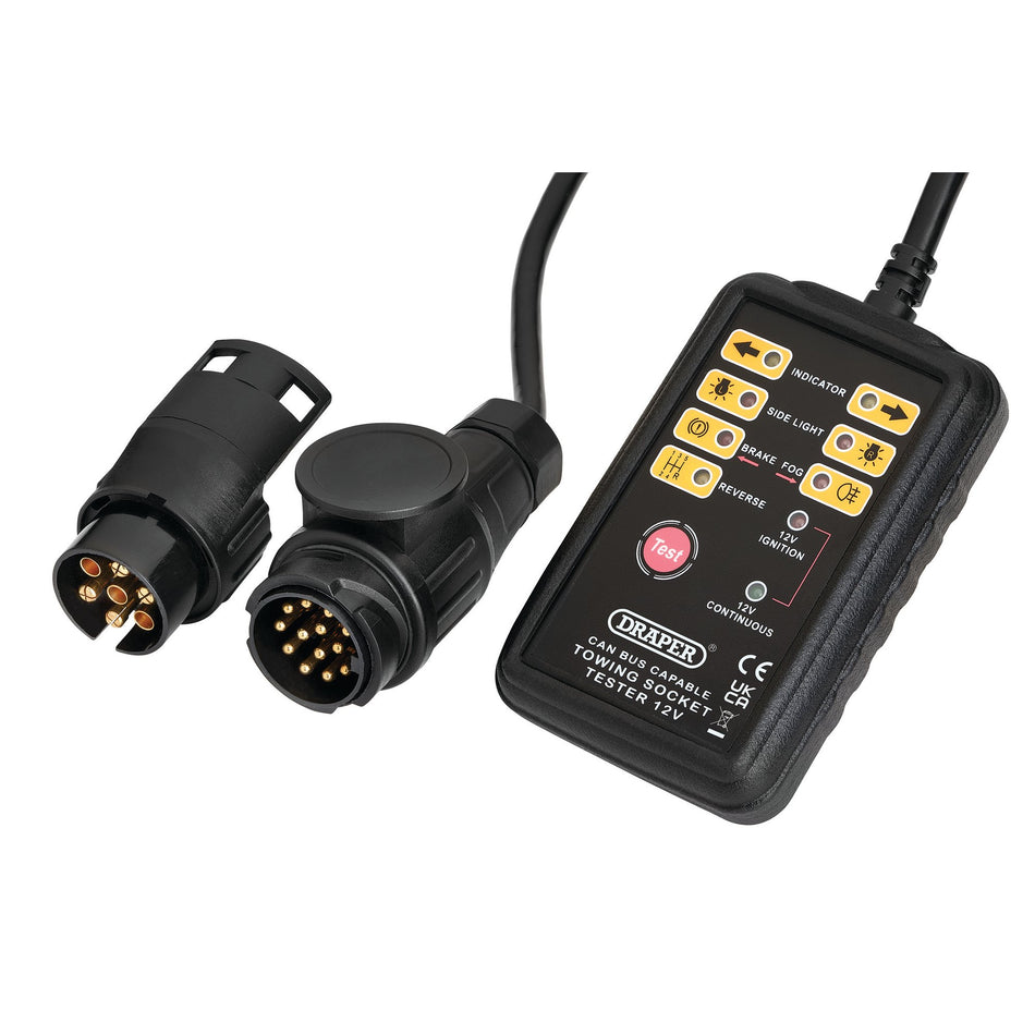 CAN Bus 13 and 7-Pin Towbar Socket Tester : Model No. TST13C