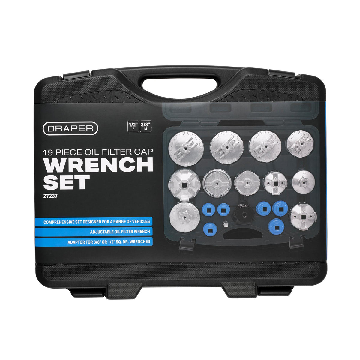Oil Filter Cap Wrench Set (19 Piece)