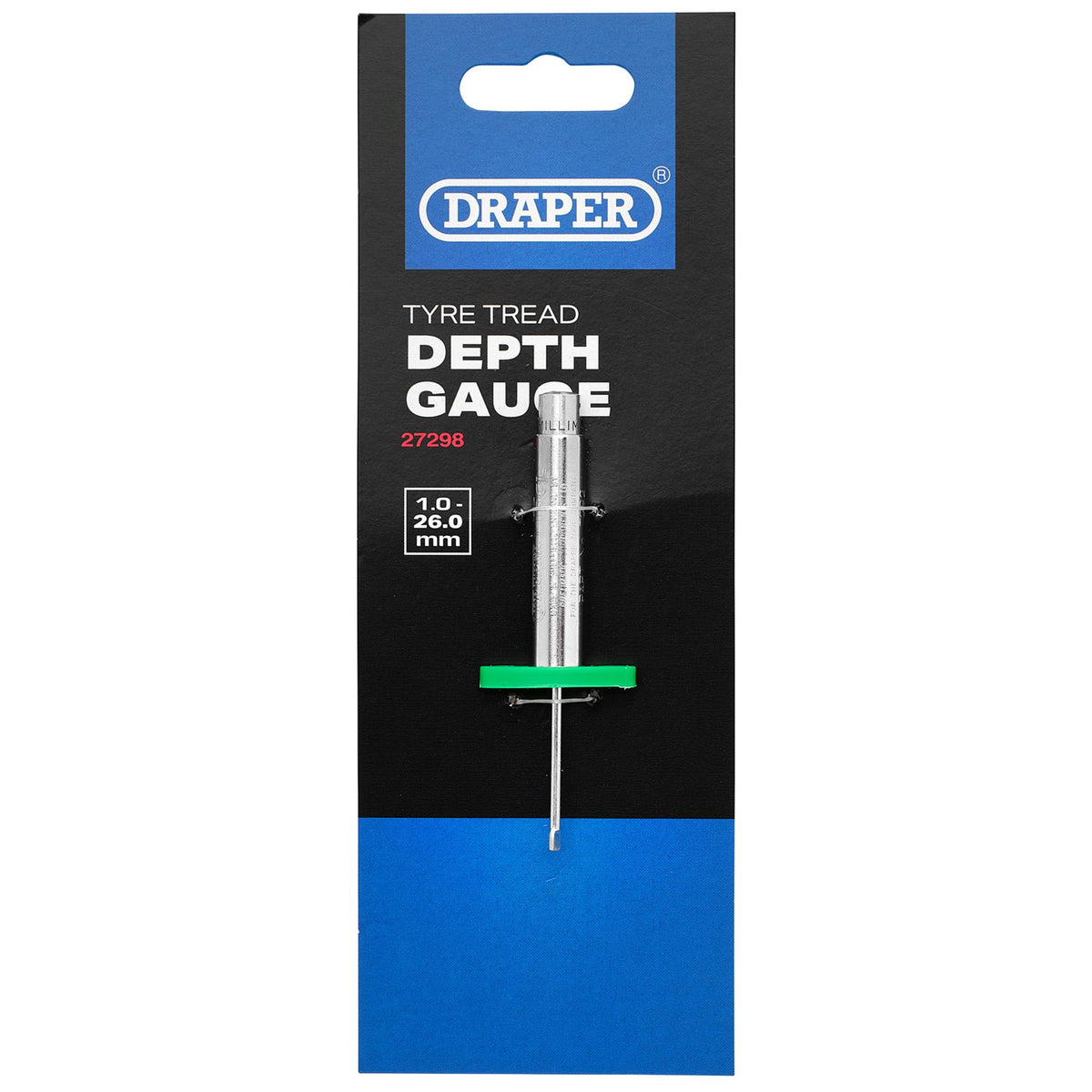 DRAPER Tyre Tread Depth Gauge: Model No.TG92