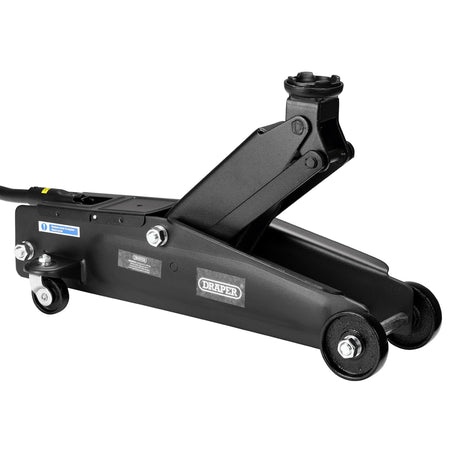 Long Chassis Trolley Jack, 3 Tonne, Black : Model No. TJ3LD