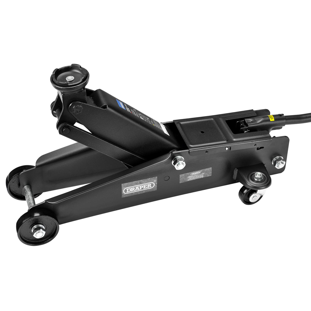 Long Chassis Trolley Jack, 3 Tonne, Black : Model No. TJ3LD