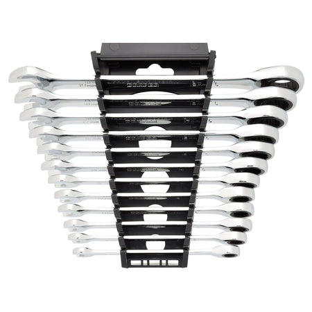 Draper HI-TORQ Metric Ratchet Combination Spanner Set (12 Piece) : Model No. 8230MM/12