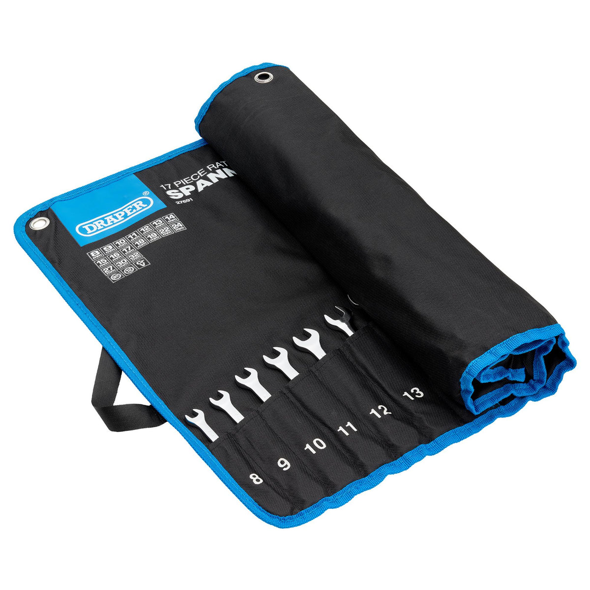 Draper HI-TORQ Metric Ratchet Combination Spanner Set (17 Piece) : Model No. 8230MM/17