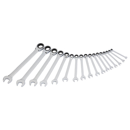 Draper HI-TORQ Metric Ratchet Combination Spanner Set (17 Piece) : Model No. 8230MM/17