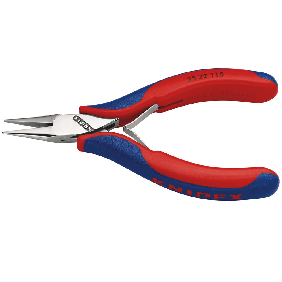 Knipex Electronics Flat-Round Jaw Pliers (115mm): Model No. 35 22 115