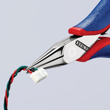 Knipex Electronics Flat-Round Jaw Pliers (115mm): Model No. 35 22 115