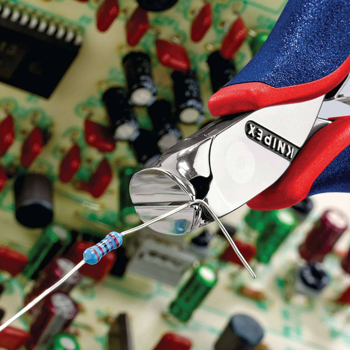 Knipex 120mm Electronics Oblique End Cutting Nipper: Model No. 64 32 120