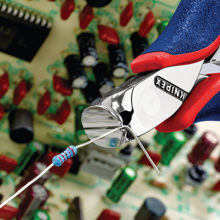 Knipex 120mm Electronics Oblique End Cutting Nipper: Model No. 64 32 120