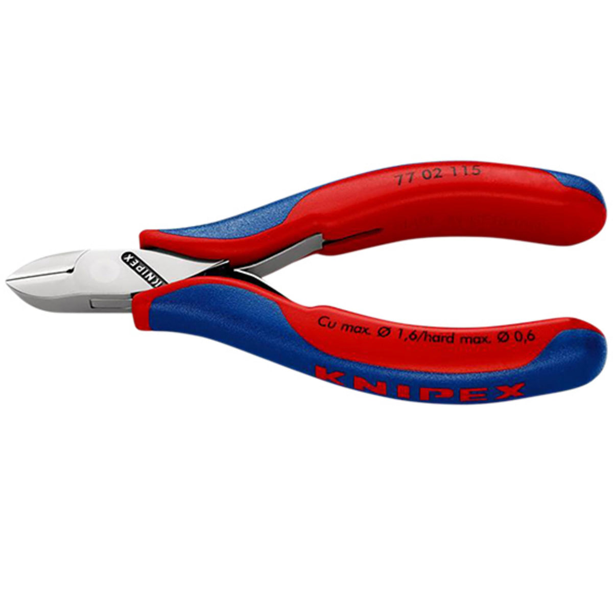 Knipex 115mm Flush Electronics Diagonal Cutters : Model No.77 02 115