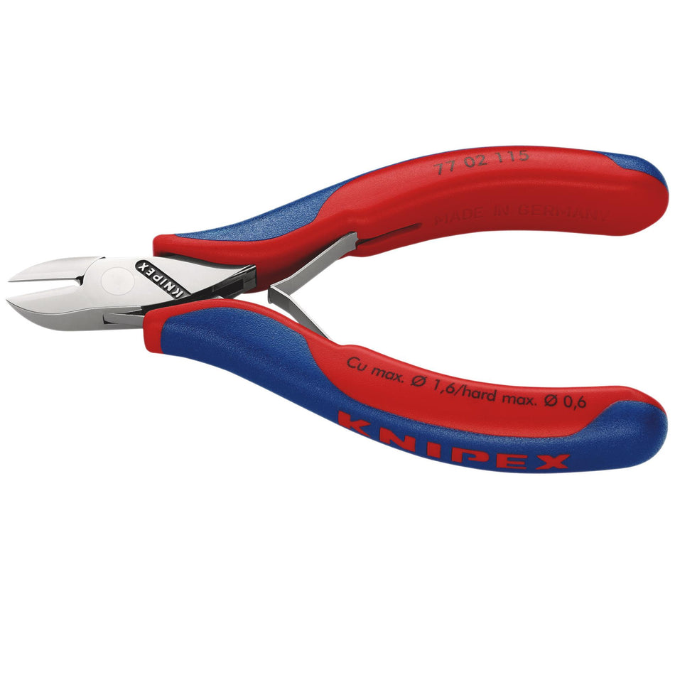Knipex 115mm Flush Electronics Diagonal Cutters : Model No.77 02 115