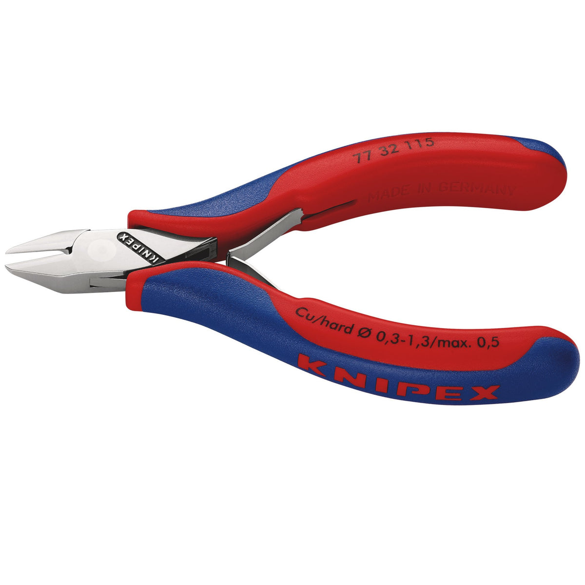 Knipex 115mm Flush Electronics Diagonal Cutters : Model No.77 32 115