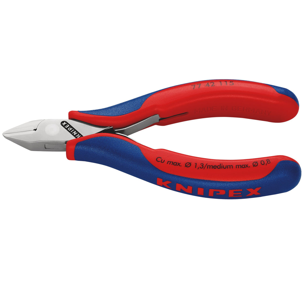 Knipex 115mm Full Flush Electronics Diagonal Cutting Nipper : Model No.77 42 115