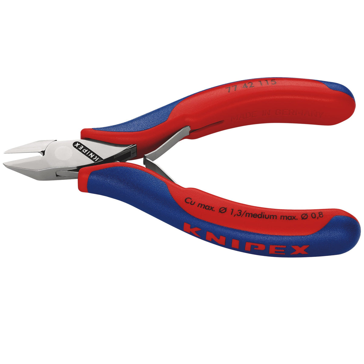 Knipex 115mm Full Flush Electronics Diagonal Cutting Nipper : Model No.77 42 115